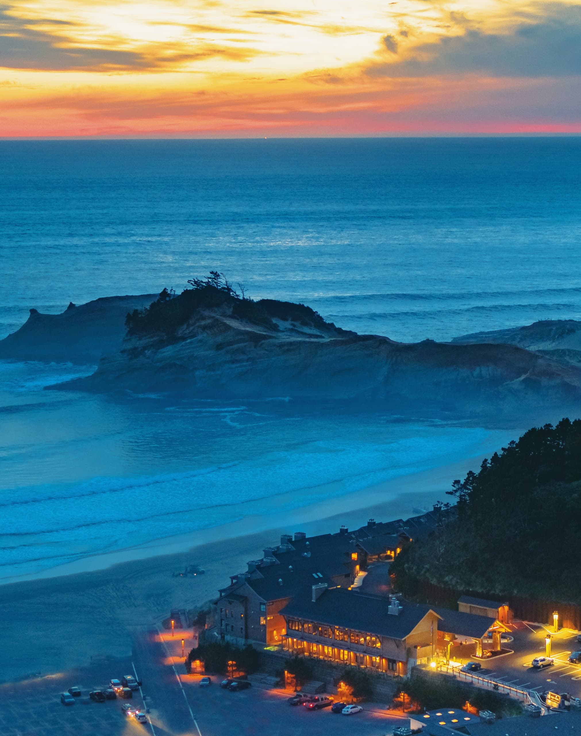 Aerial view of Headlands Coastal Lodge & Spa