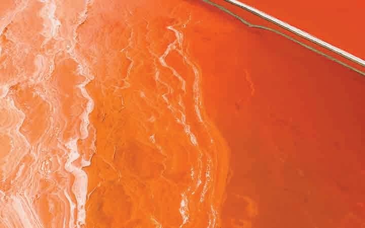 red salt ponds in San Francisco