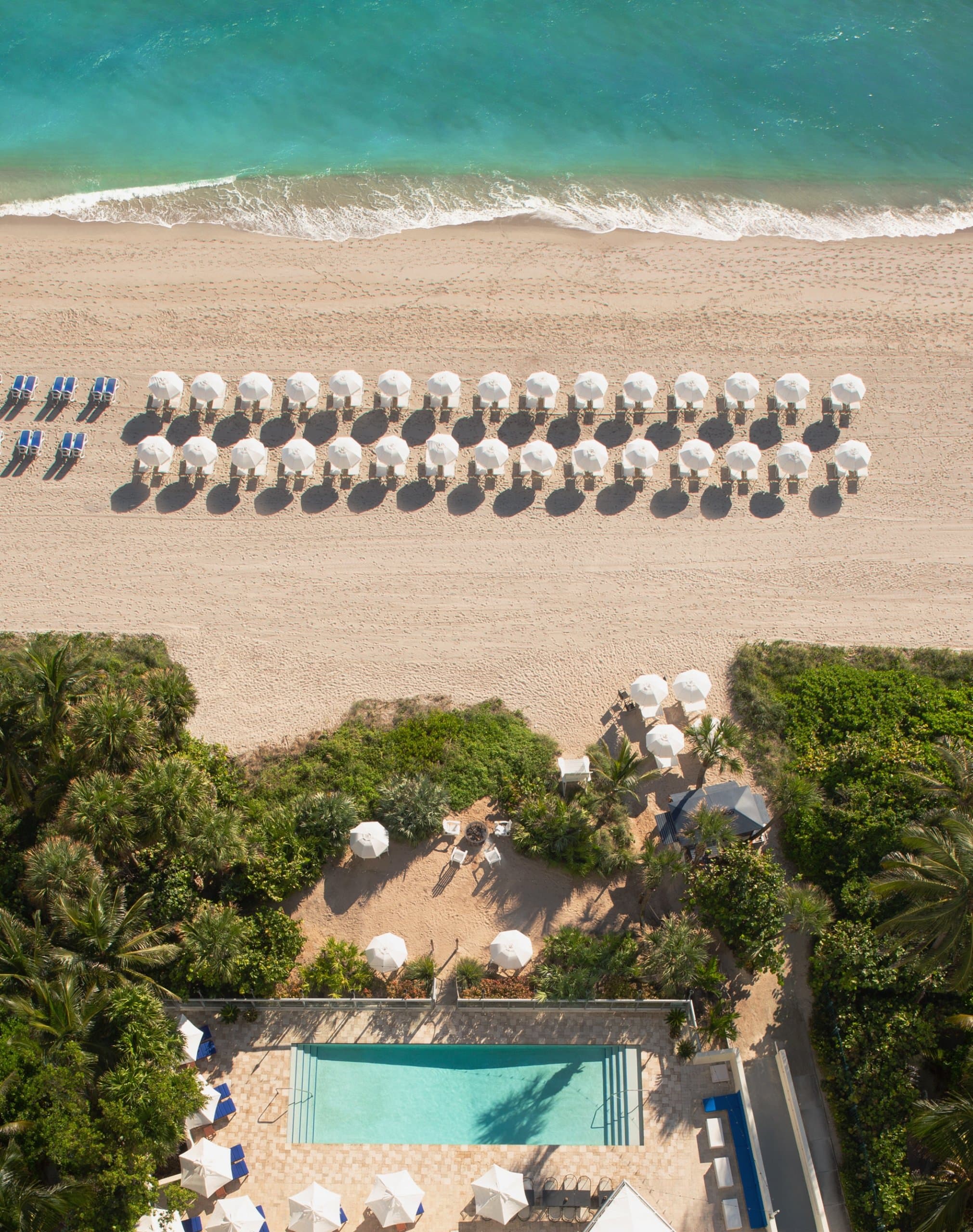 Pool and beach at Sole Miami