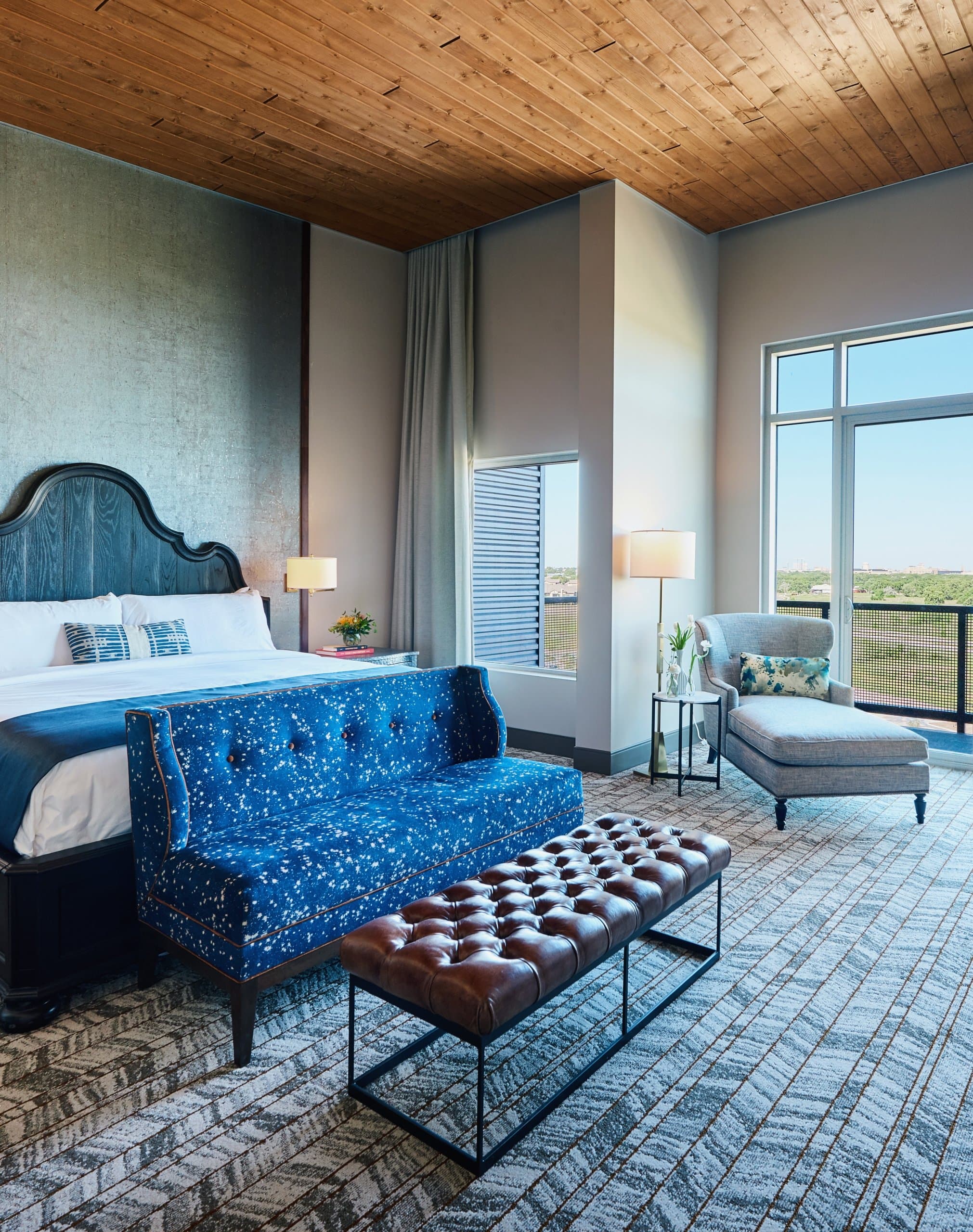 Hotel room at The Stella Hotel in Bryan, Texas