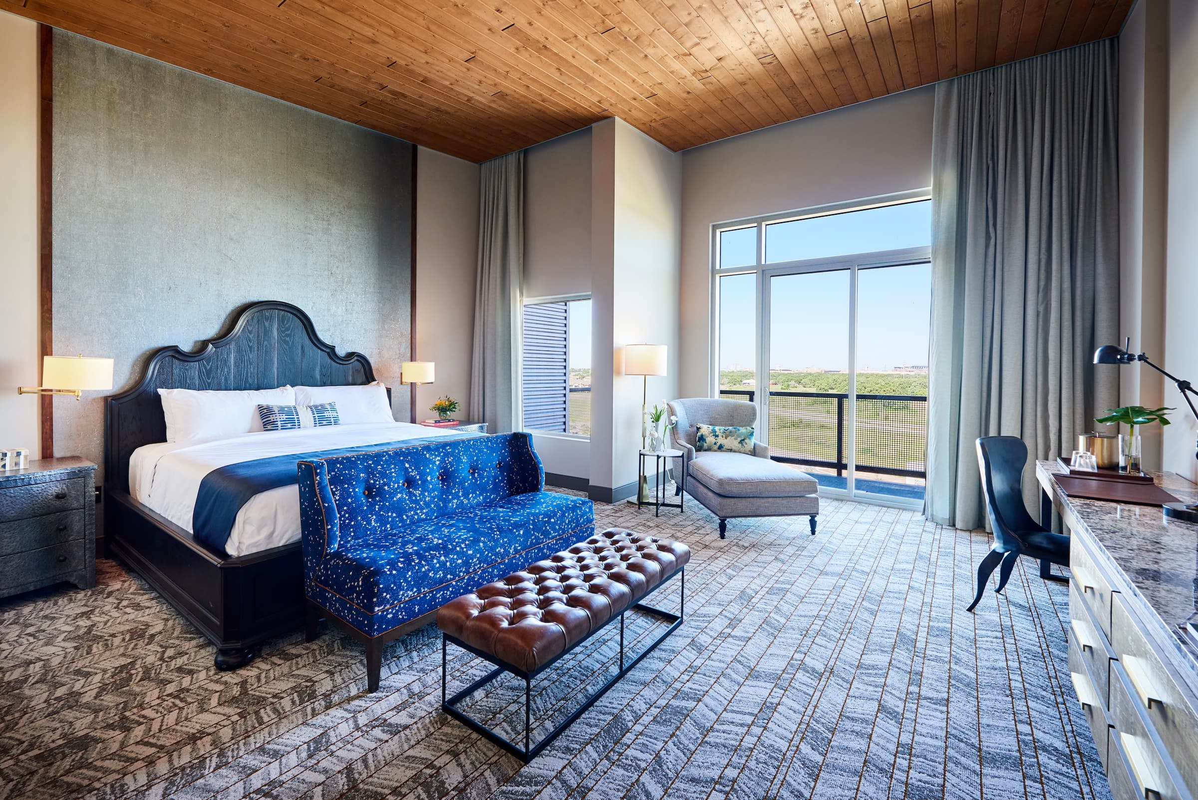 Hotel room at The Stella Hotel in Bryan, Texas