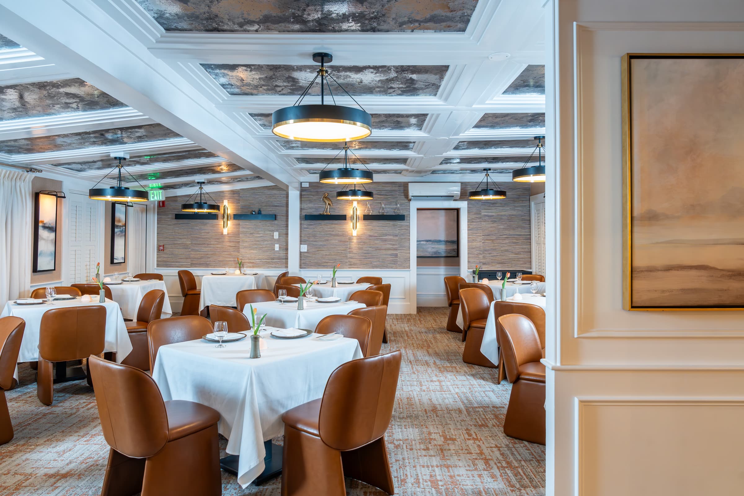 Dining area at the Cuvee from Chatham Inn