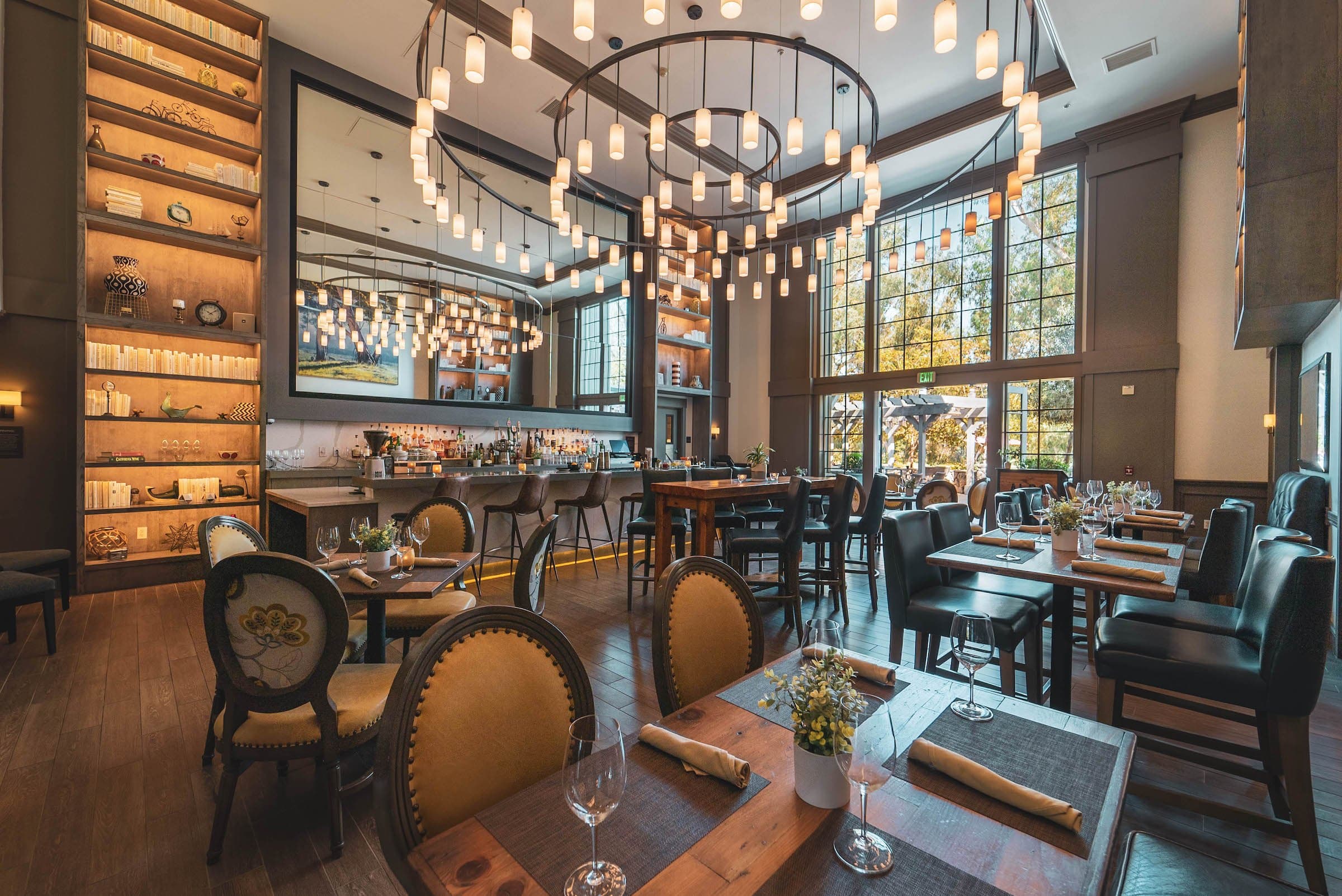 Dining and bar area at ALBA