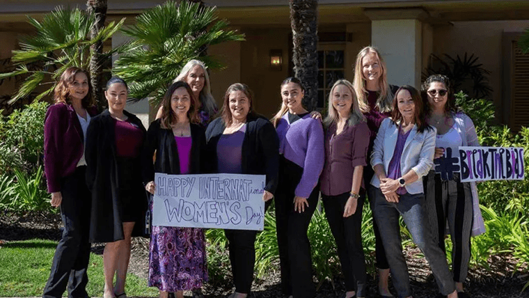 The women from the leadership team at Noble House.