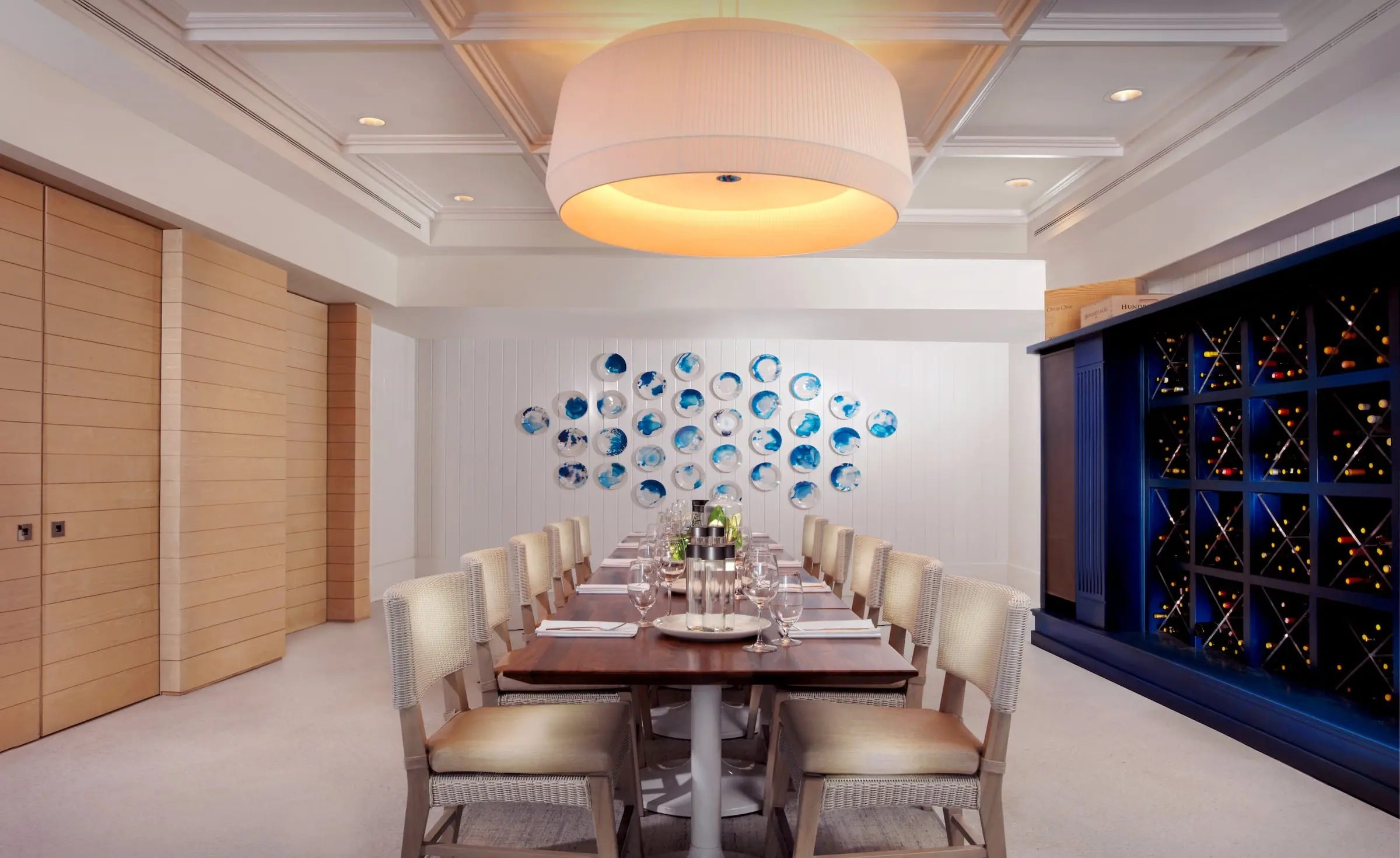 Private dining room at LaPlaya Beach & Golf Resort in Naples, Florida