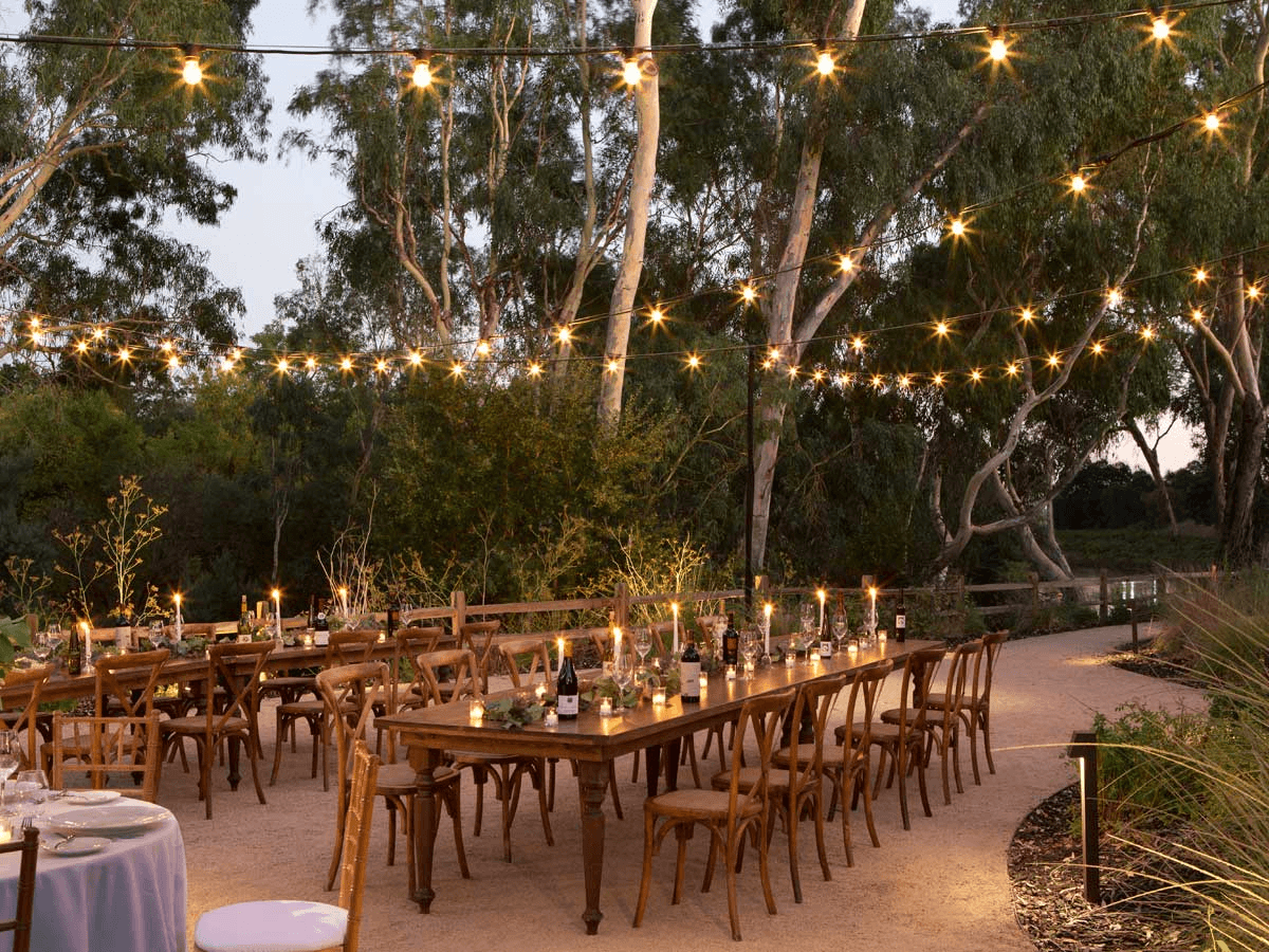 Table setting outside at a Noble House Hotels & Resorts property