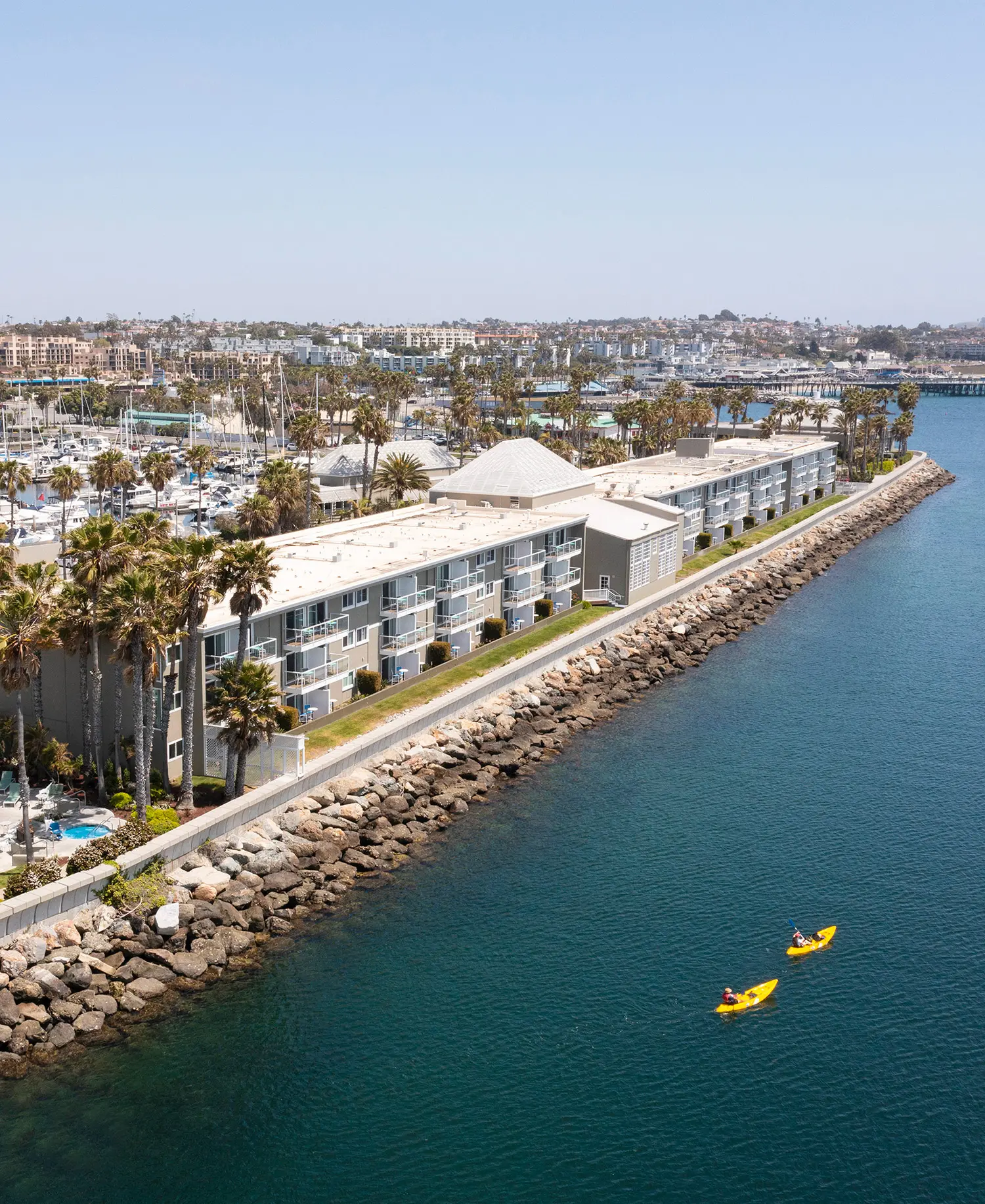 A waterfront Noble House Hotels & Resorts property