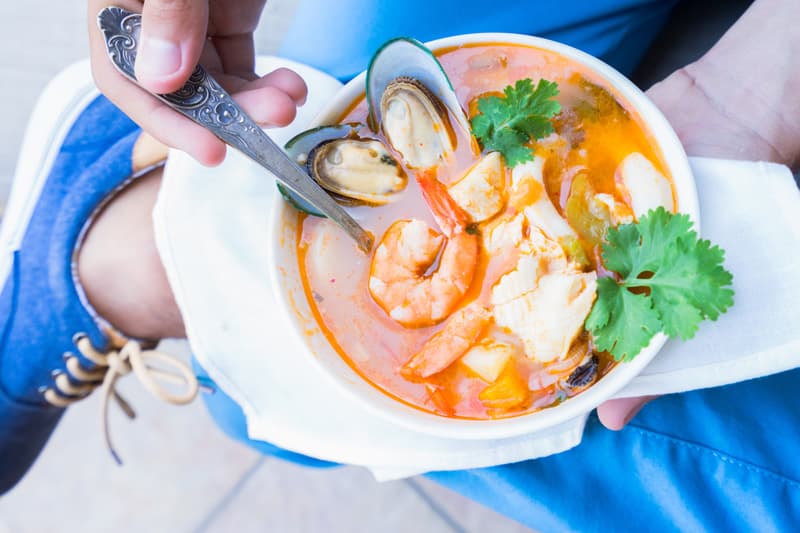 A bowl of Cioppino from the San Francisco Bay Area