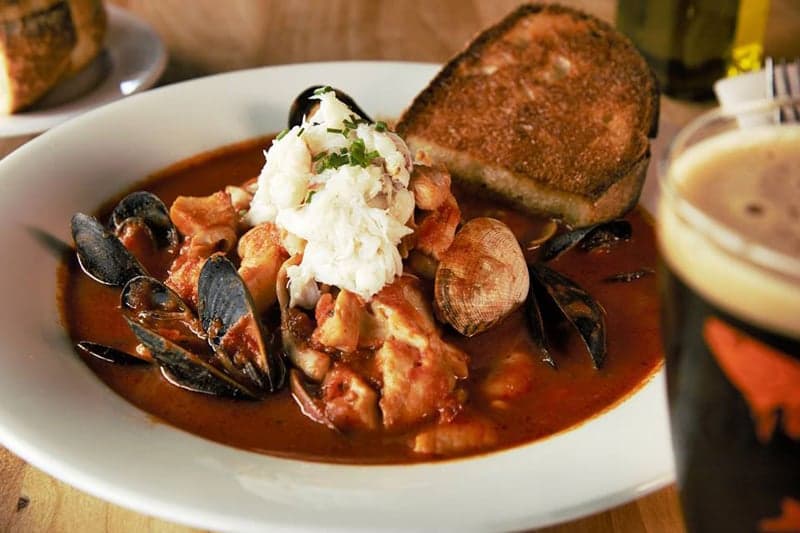 bowl of Cioppino from Scoma’s in the San Francisco Bay Area