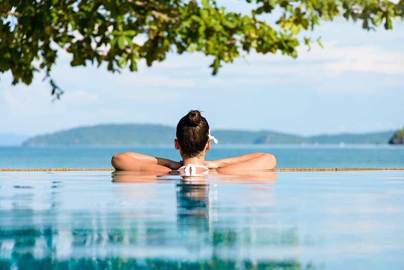 Lady In A Pool.