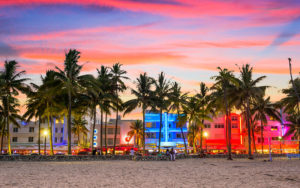 Miami Beach looking at Ocean Drive