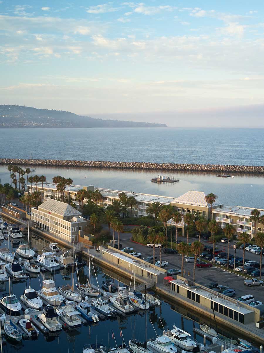 Aerial of Portofino Hotel & Marina