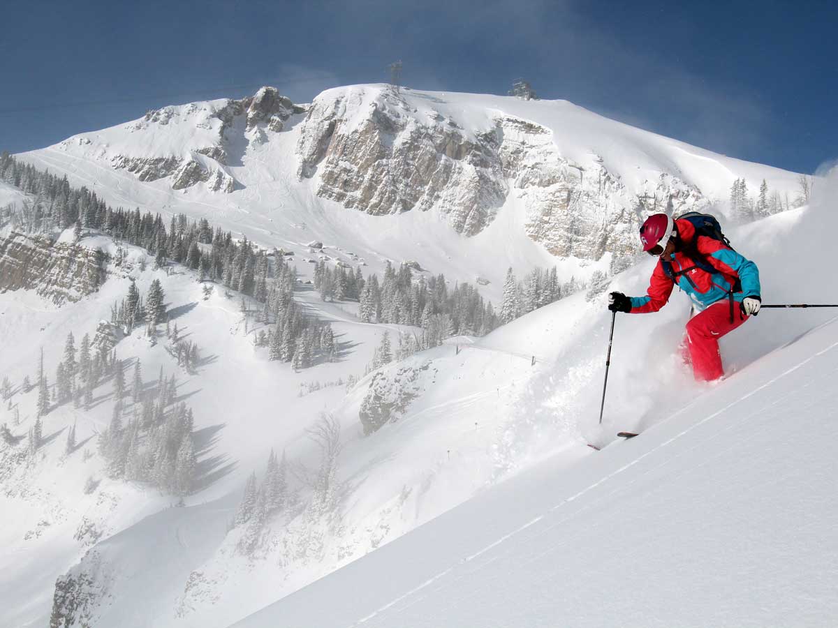 powder skiing at Jackson Hole Resort