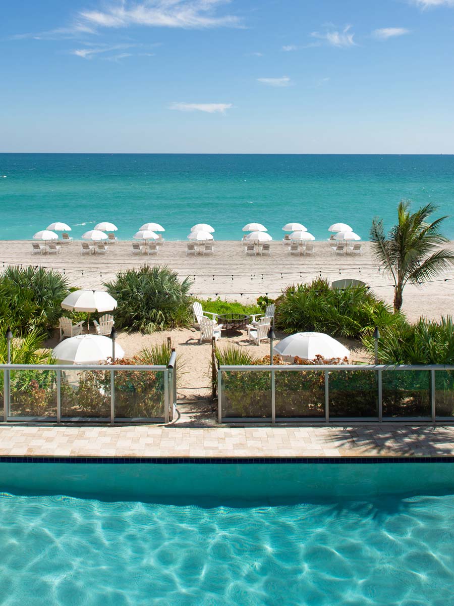 pool and beach