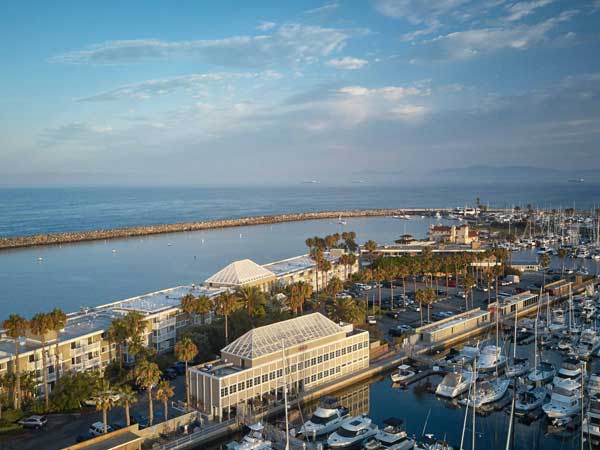 Aerial picture of resort