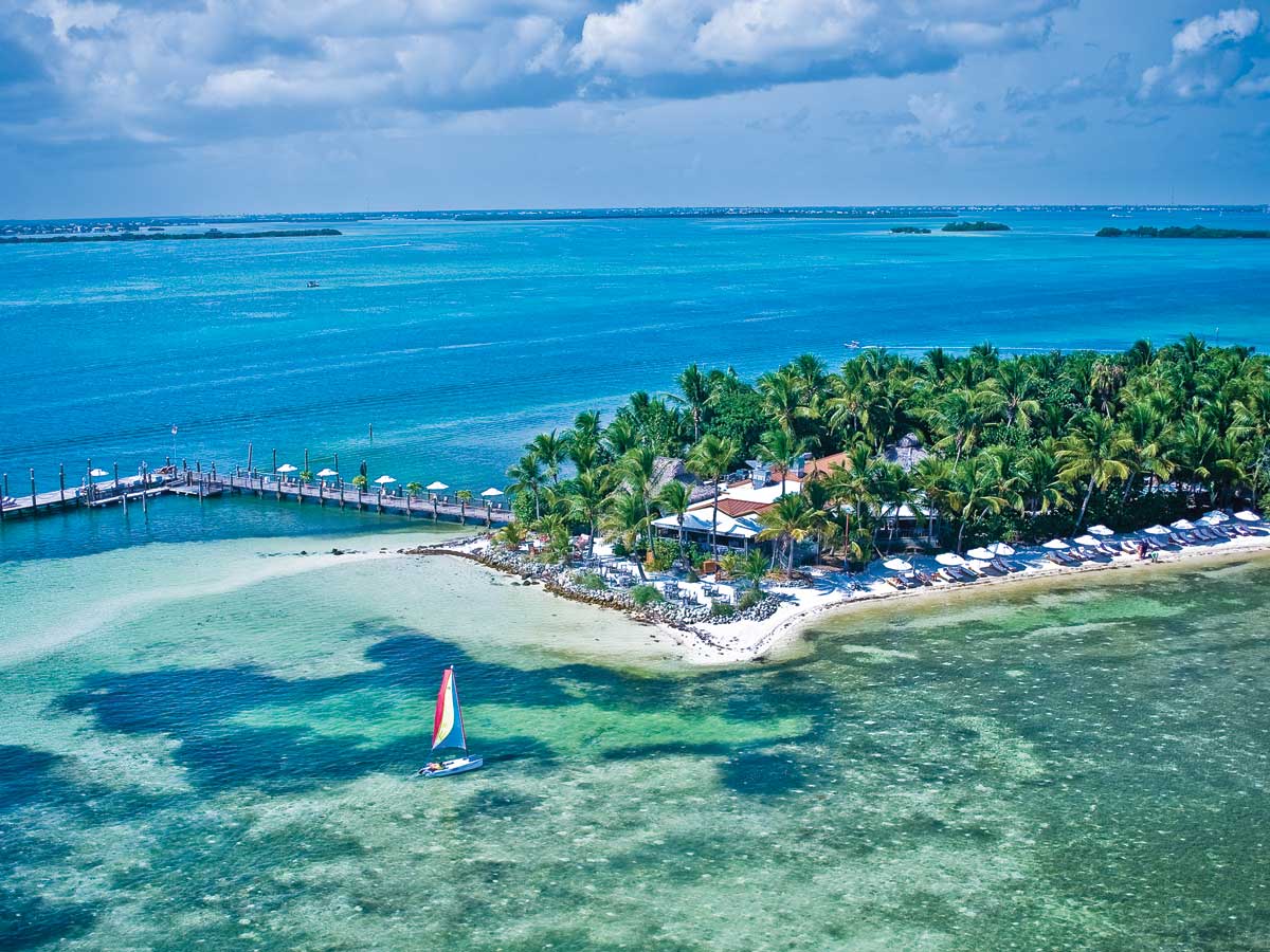 Little Palm Island view from the sky