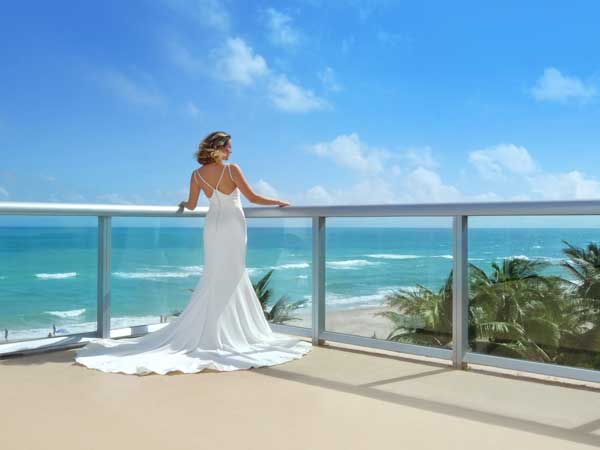 Bride On Balcony