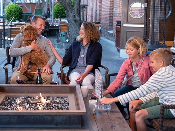 Family Outside At The Argonaut.