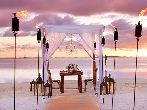 Beach Wedding At Little Palm Island.