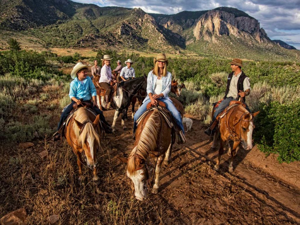 Horseback Riding At Gateway Canyons.