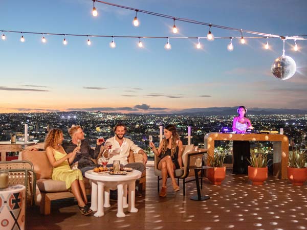 Dining At Rooftop 360 In Cabo.