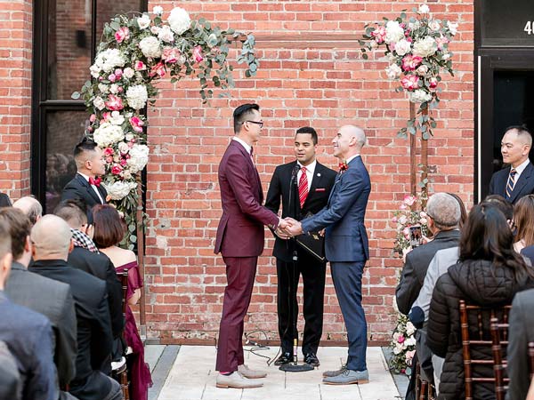 Wedding Ceremony At The Argonaut Hotel.