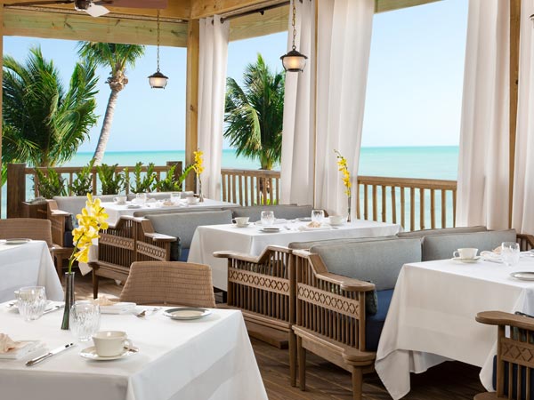 Dining Veranda overlooking the ocean