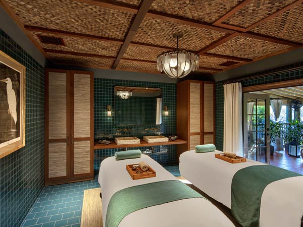 Little Palm Island Spa Massage Beds.