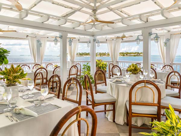Outdoor Dining Area At Ocean Key.