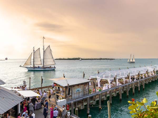 Sunset Pier Wedding At Ocean Key.