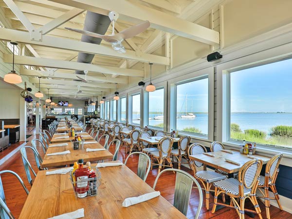 The Wharf Indoor Seating.