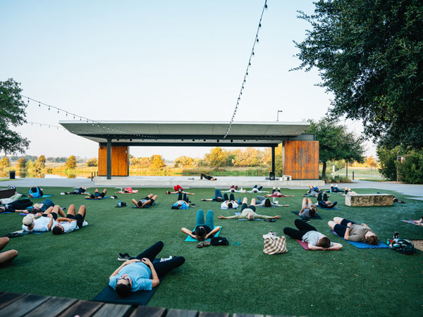 Yoga On The Grass