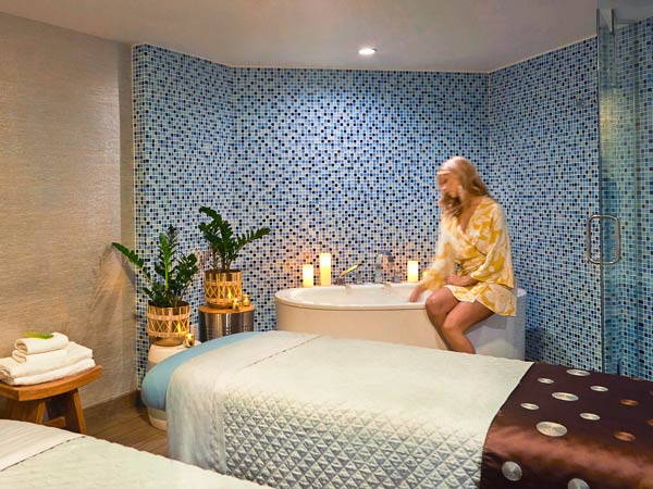 Lady At The Spa By The Soaking Tub
