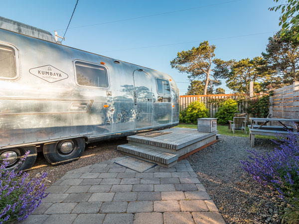 Airstream Trailer In The Pacific Northwest